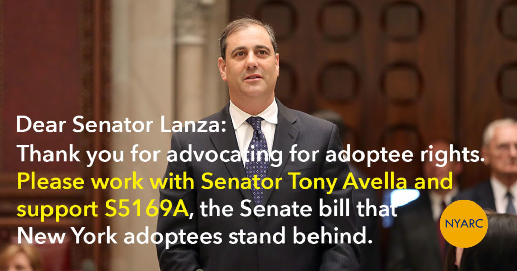 Action Alert for Senator Lanza: S5169A