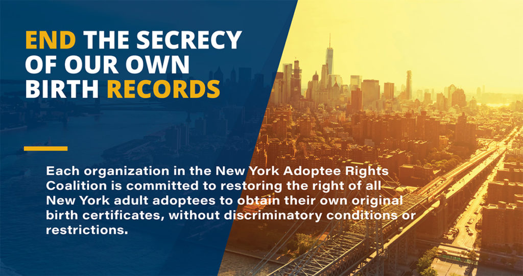End the Secrecy of Adoptee Original Birth Records